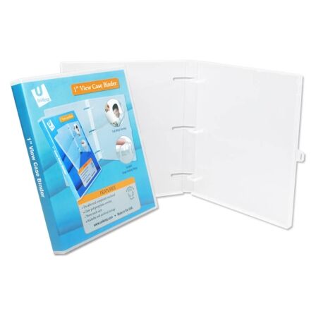 1 Inch 3-Ring View Binder With Clear Overlay - Enclosed Case - Pack of 3 - Made in USA 1 Inch 3-Ring View Binder With Clear Overlay - Enclosed Case - Pack of 3 - Made in USA - Image 8