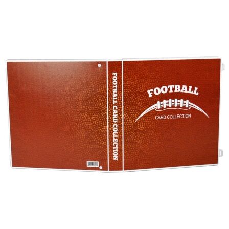 XL Capacity Football Card Storage Kit - Includes 20 Card Pages and Metal Binder Rings football card binder