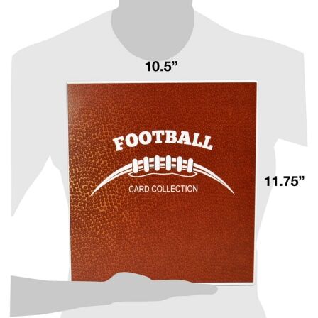 XL Capacity Football Card Storage Kit - Includes 20 Card Pages and Metal Binder Rings football card binder